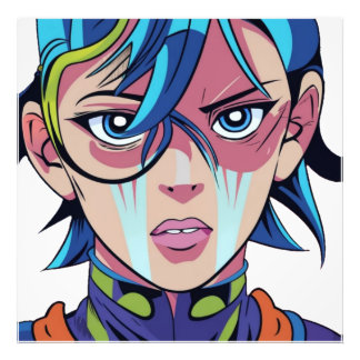 Anime manga pop art älskare pop älskare tecknad fototryck