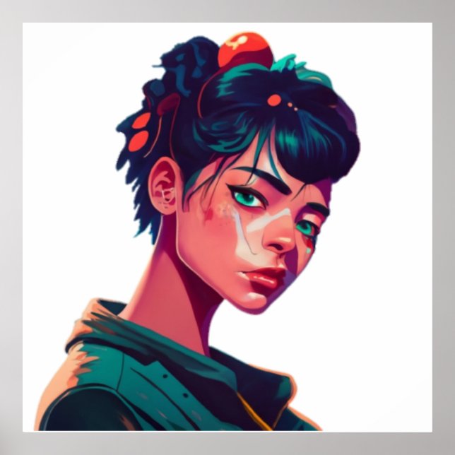 Anime manga pop art älskare pop älskare tecknad poster (Framsidan)