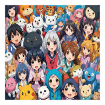 Anime manga pop art älskare pop älskare tecknad