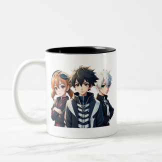 Anime manga pop art älskare pop älskare tecknad Två-Tonad mugg