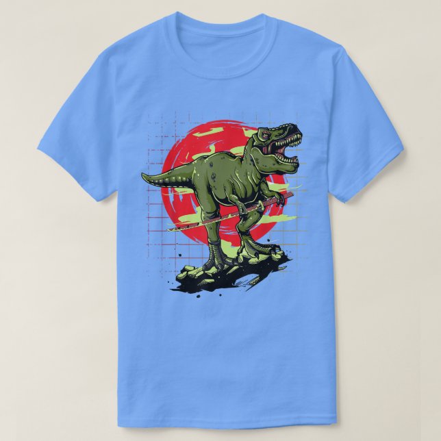 Anime Manga Samurai Dino (2) T Shirt (Design framsida)
