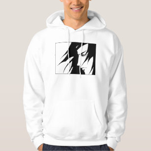 Anime Manga, svart och vitt Hoodie