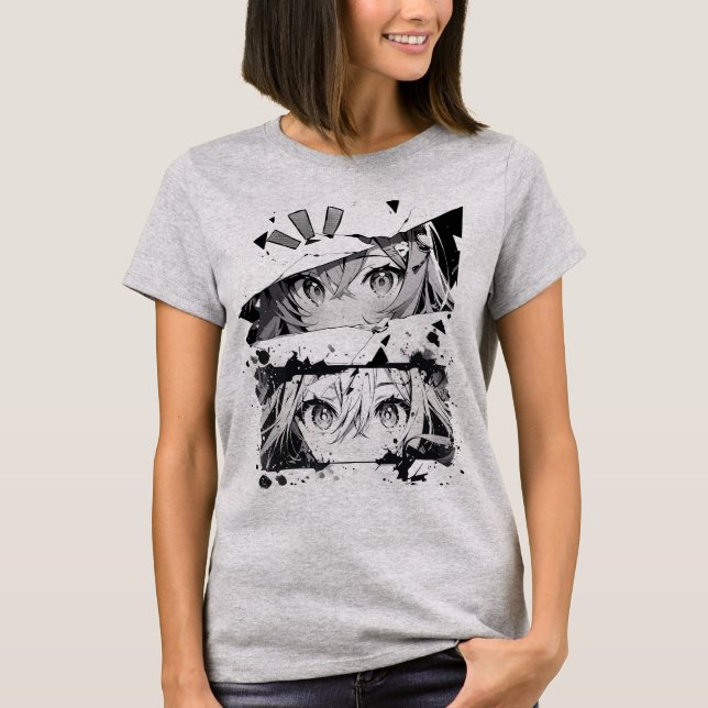 Anime Manga tshirt T Shirt (Framsida)