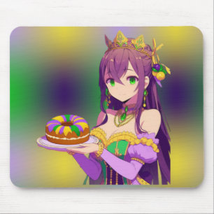 Anime Mardi Gras Kung tårta Musmatta