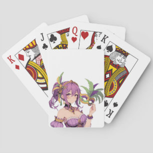 Anime Mardi Gras mask Casinokort