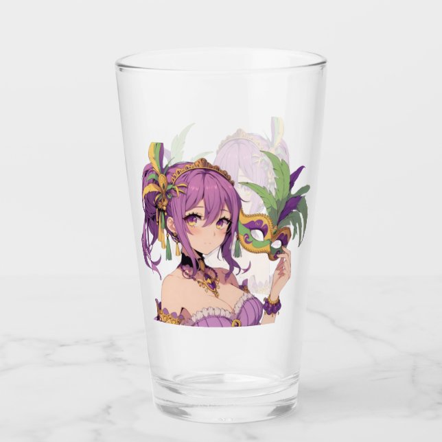 Anime Mardi Gras mask Glaskopp (Framsida)