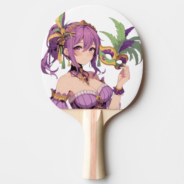 Anime Mardi Gras mask Pingisracket (Framsidan)