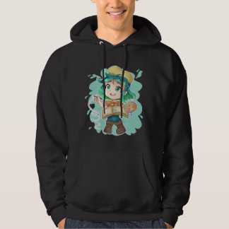 Anime Merch är bara en flicka som Kärlekar djur oc Hoodie