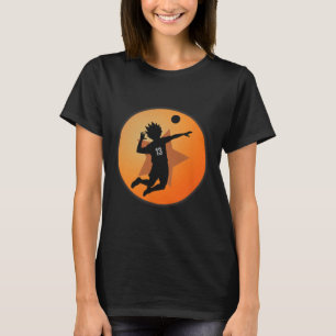 Anime Merch Japanskt nummer 13 Star Anime Volleyba T Shirt