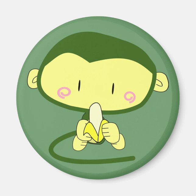 Anime Monkey w/ Banana Magnet (Framsidan)