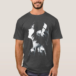 Anime-musikhörlurar Kvinnor pojke T Shirt