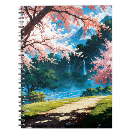 Anime natural landscape anteckningsbok