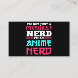 Anime Nerd Clothing Manga Art Cosplay Otaku Gift Visitkort