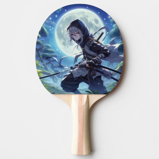 Anime Ninja Warrior Boy Ping Pong Paddle Pingisracket (Framsidan)