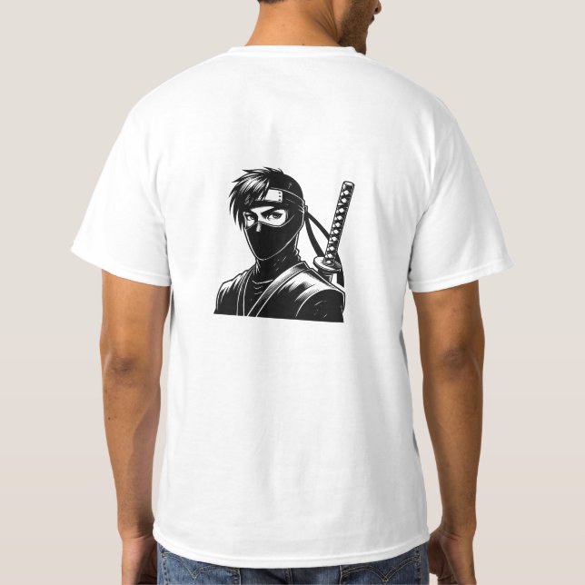 Anime Ninja Warrior Mangs T-Shirt (Baksida)