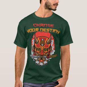 Anime Ninjas ändrar ditt mål, Samurais Manga T Shirt