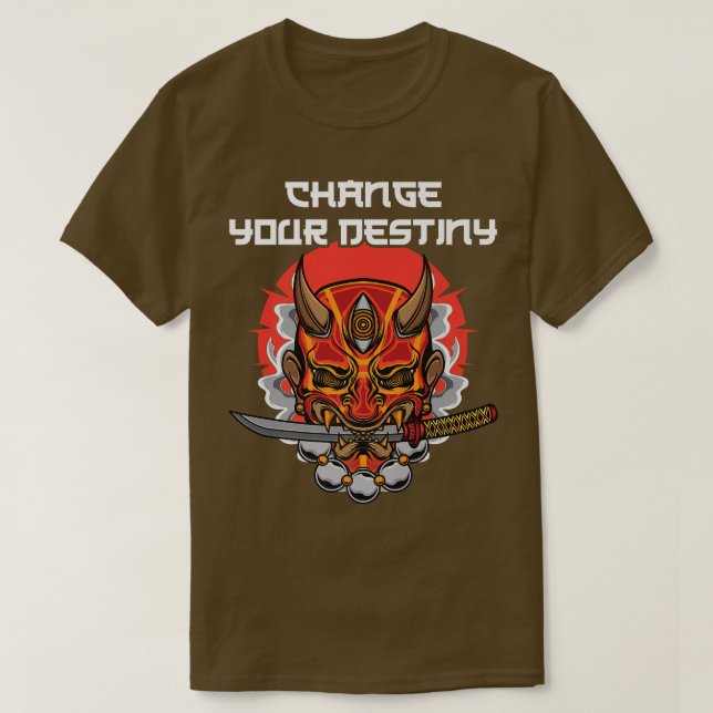 Anime Ninjas - Byt destination - Samurais - Morsa T Shirt (Design framsida)