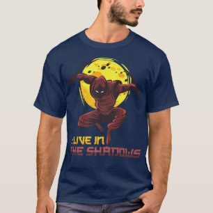 Anime Ninjas jag bor i Shadows Samurais Man T Shirt