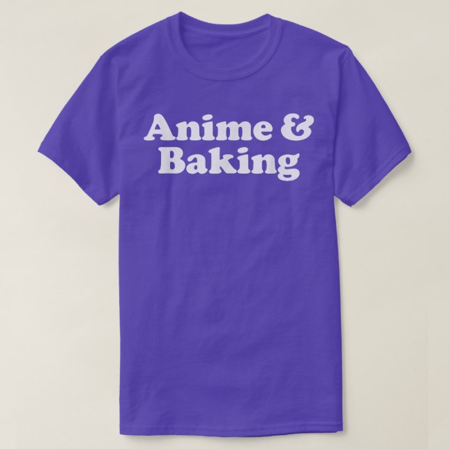 Anime och Baking Kawaii  T Shirt (Design framsida)