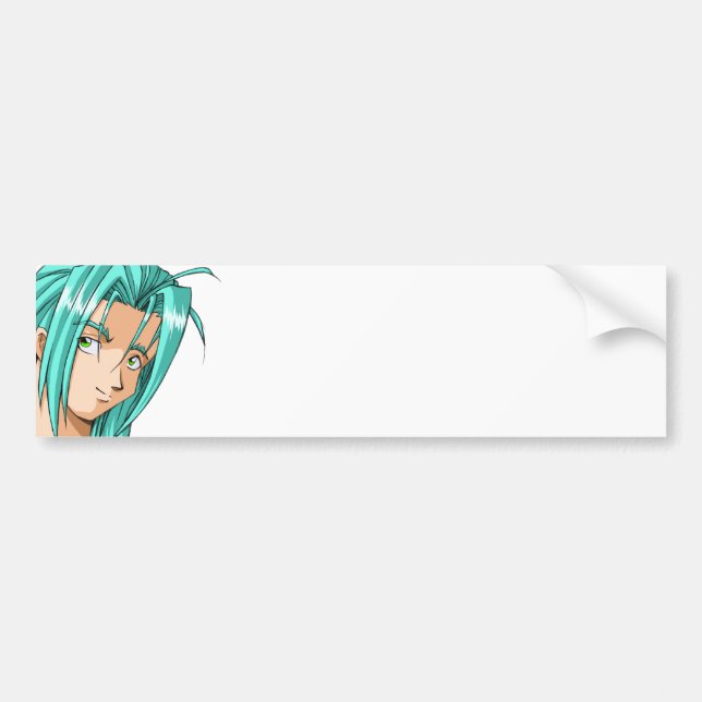 Anime och Manga ansikten Bildekal (Framsidan)