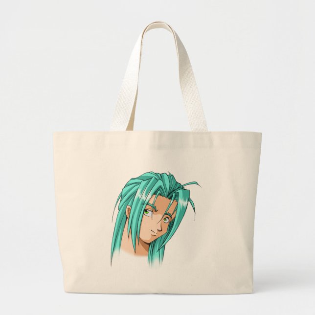 Anime och Manga ansikten Jumbo Tygkasse (Framsidan)