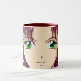 Anime och Manga ansikten Två-Tonad Mugg