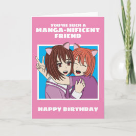 Anime- och mangaport för bästa vän kort