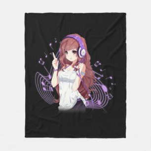 Anime och Music Merch Kawaii Manga Otaku för Tonår Fleecefilt