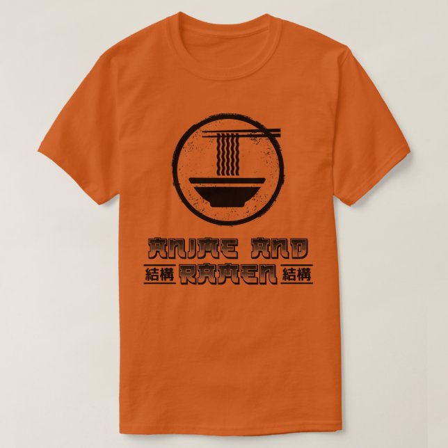 Anime och Ramen Japansk Food Tokyo Cute Foodie T Shirt (Design framsida)