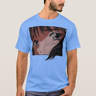 Anime Öga Girl Japan Indie Aesthetic Japanska T Shirt