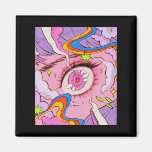 Anime Öga Pastel Kawaii Egirl Aesthetic Jap Magnet