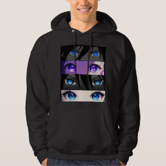 Anime ögon hoodie