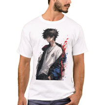 Anime-ögon "JAG SER DIG" Vit T-Shirt | Original An
