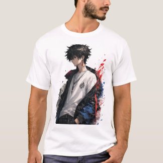 Anime-ögon "JAG SER DIG" Vit T-Shirt | Original An