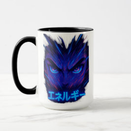 Anime Ögon Power Mugg - Neon Manga Stil Otaku
