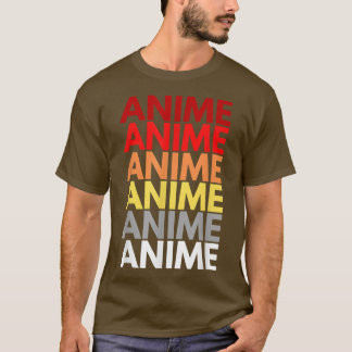 Anime Ord på framsidan av Ord Anime T Shirt