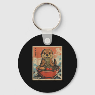 Anime Otter Ramen Japansk Funny Kawaii Gift Manar Nyckelring