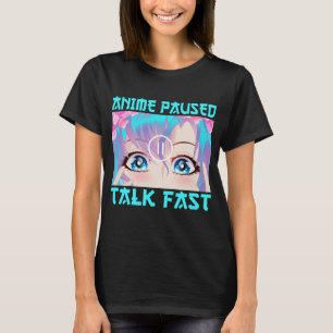Anime Pausad Prata Snabbt T-Shirt