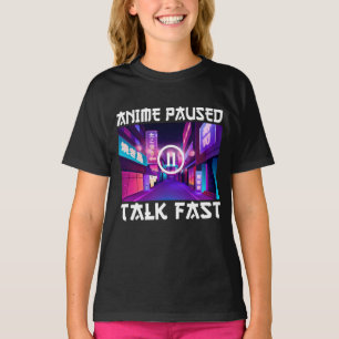 Anime Pausad Prata Snabbt T Shirt