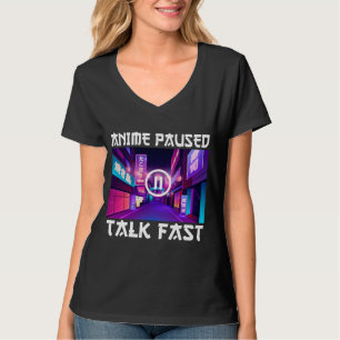 Anime Pausad Snacka Rätt T-Shirt