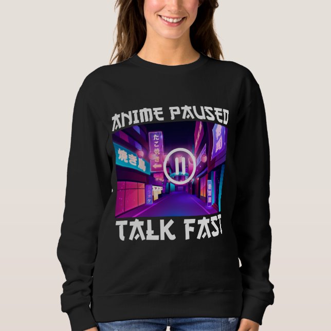 Anime Pausad Tal Snabbt   T Shirt (Framsida)