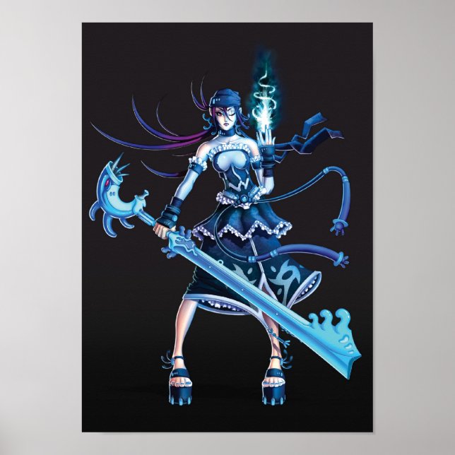 Anime Pirat Girl Poster (Framsidan)