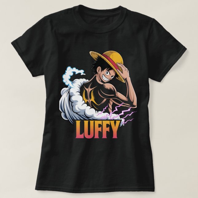 Anime Pirate Warrior Sticker – Straw Hat Hero Powe T Shirt (Design framsida)