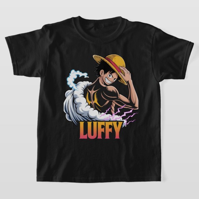 Anime Pirate Warrior Sticker – Straw Hat Hero Powe T Shirt (Laydown)