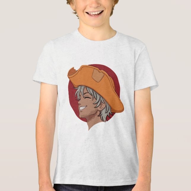 Anime Pojke Illustration T Shirt (Framsida)