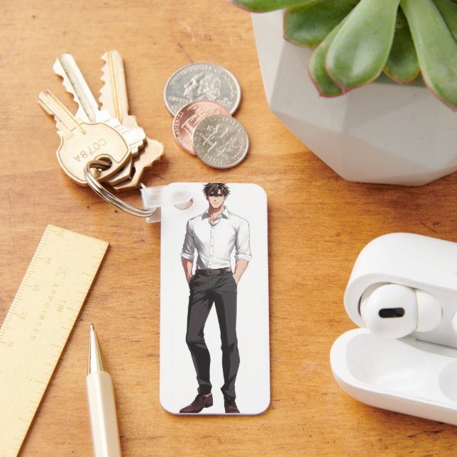 Anime Pojke Stilig Ikemen Nyckelring (Skrivbord)