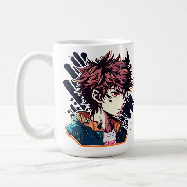 Anime Power: Ung manga-karakterdesign Kaffemugg (Vänster)