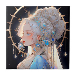 Anime Princess Fantasy Art Kakelplatta