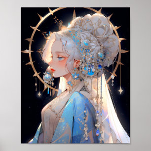 Anime Princess Fantasy Art Poster
