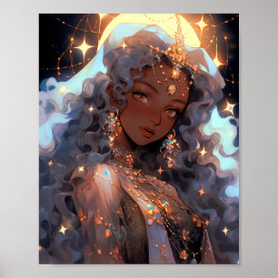 Anime Princess Fantasy Art Poster